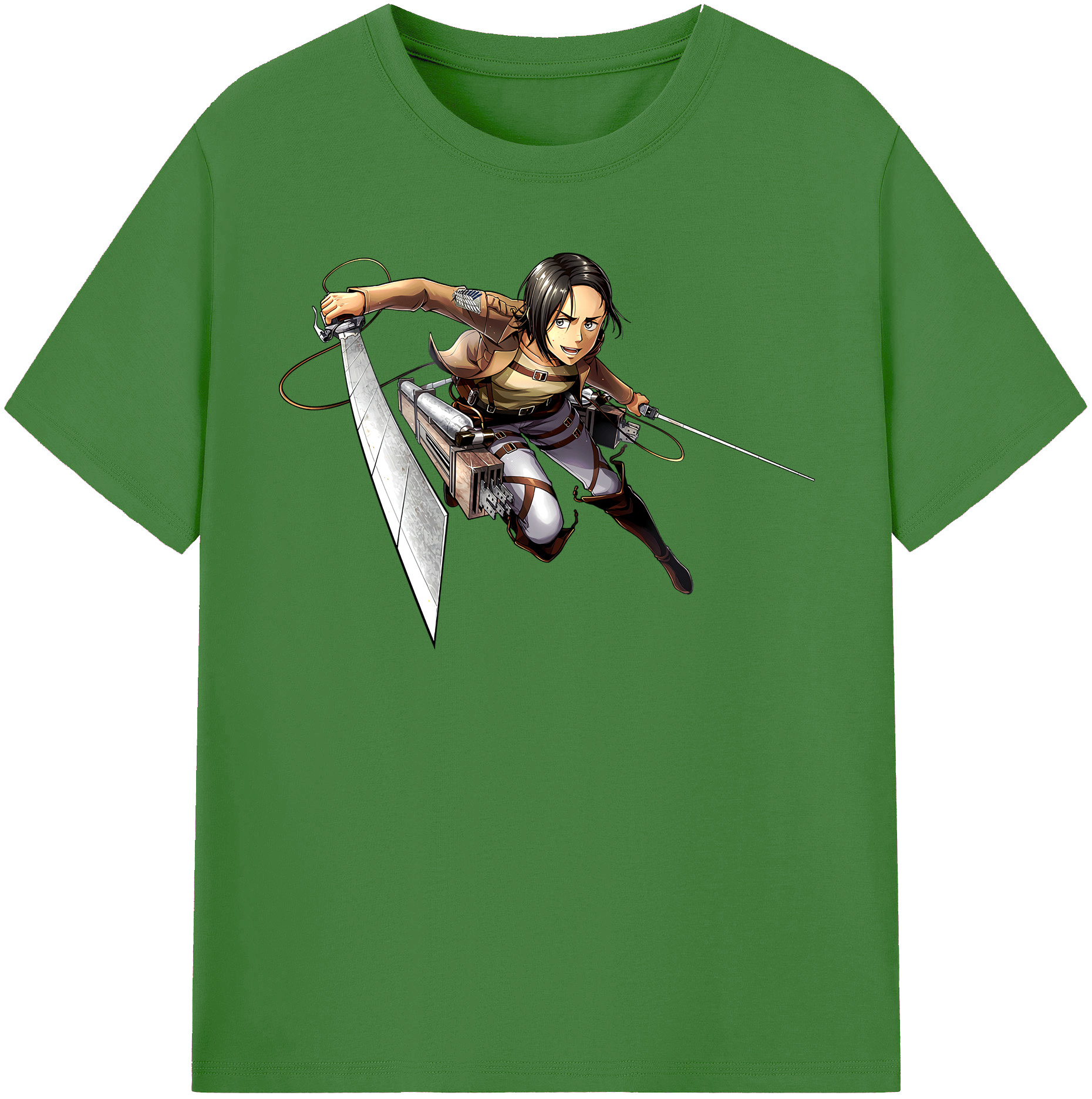（画像用） 進撃の巨人 Attack on Titan レディースカジュアルプリントTシャツ（綿100％）
